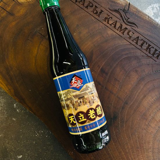 Уксус рисовый темный ст/б 420мл.