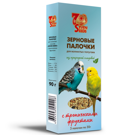 Seven Seeds палочки для волнистых попугаев с вишней, 3 шт, 90 г