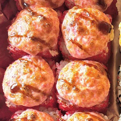 Запеченный с креветкой