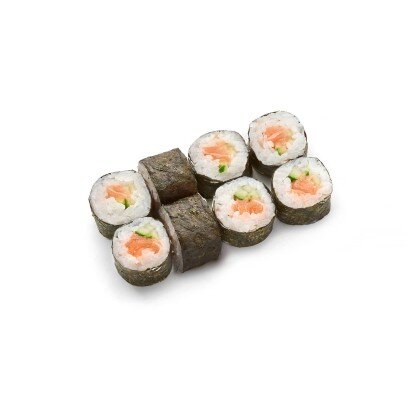 Маки с лососем и огурцом