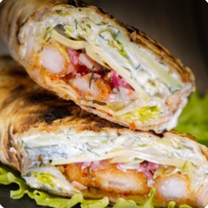 Шаурма Азиатская с креветками