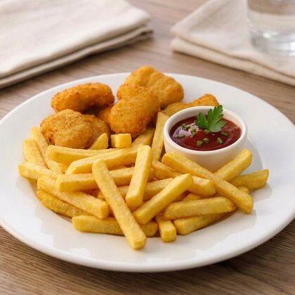 Наггетсы с картофелем фри