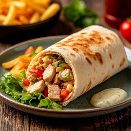 С картошкой фри