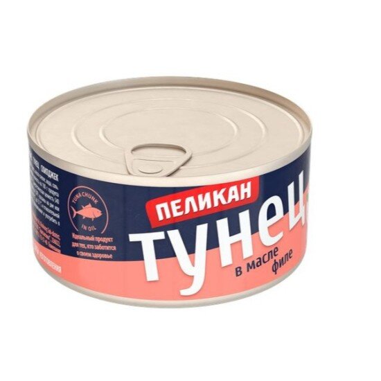 Тунец Пеликан филе в масле