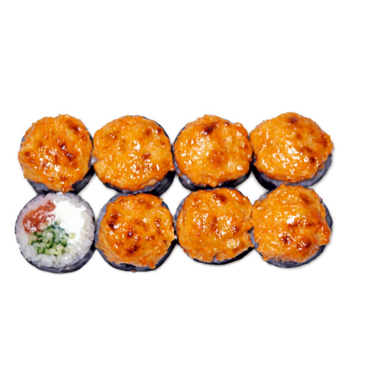 Запеченный ролл с лососем