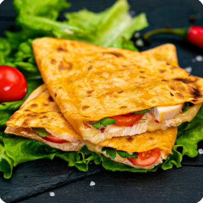 Кесадилья с курицей