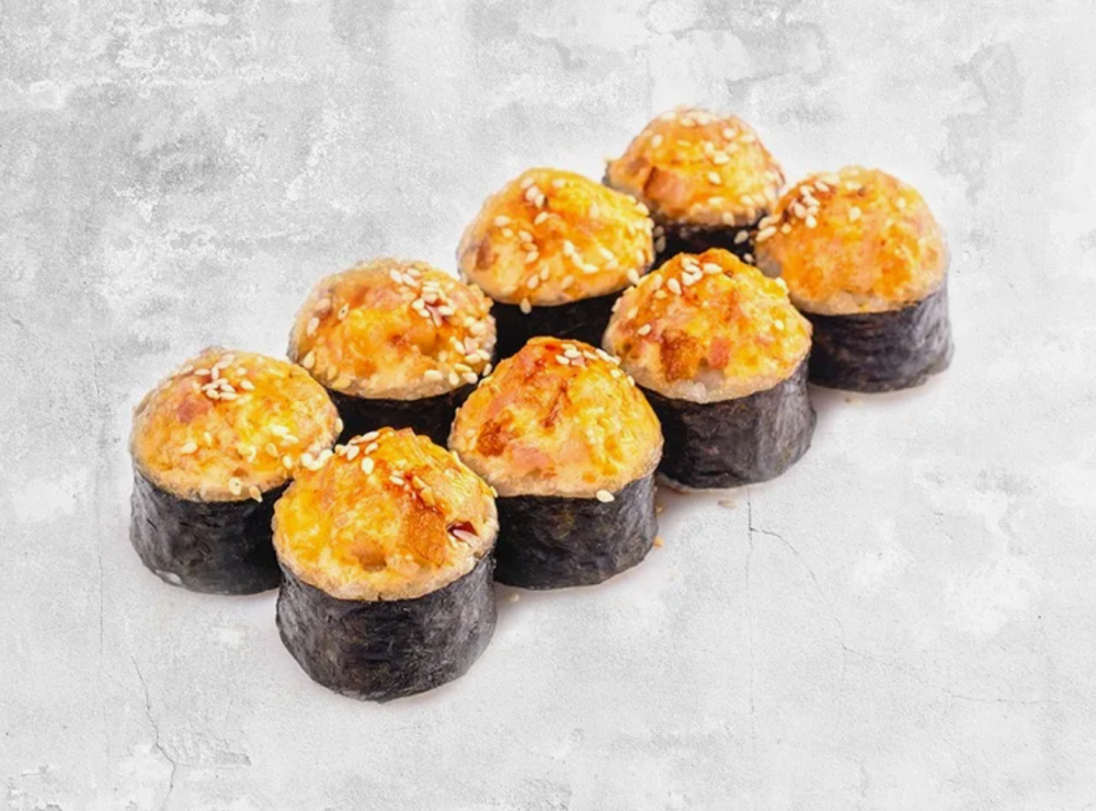 Маки с курицей запеченные