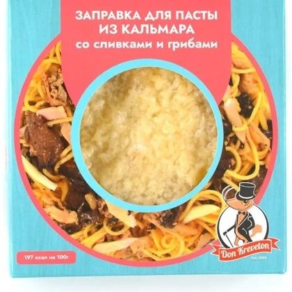 Заправка из кальмара со сливками и грибами 200 г