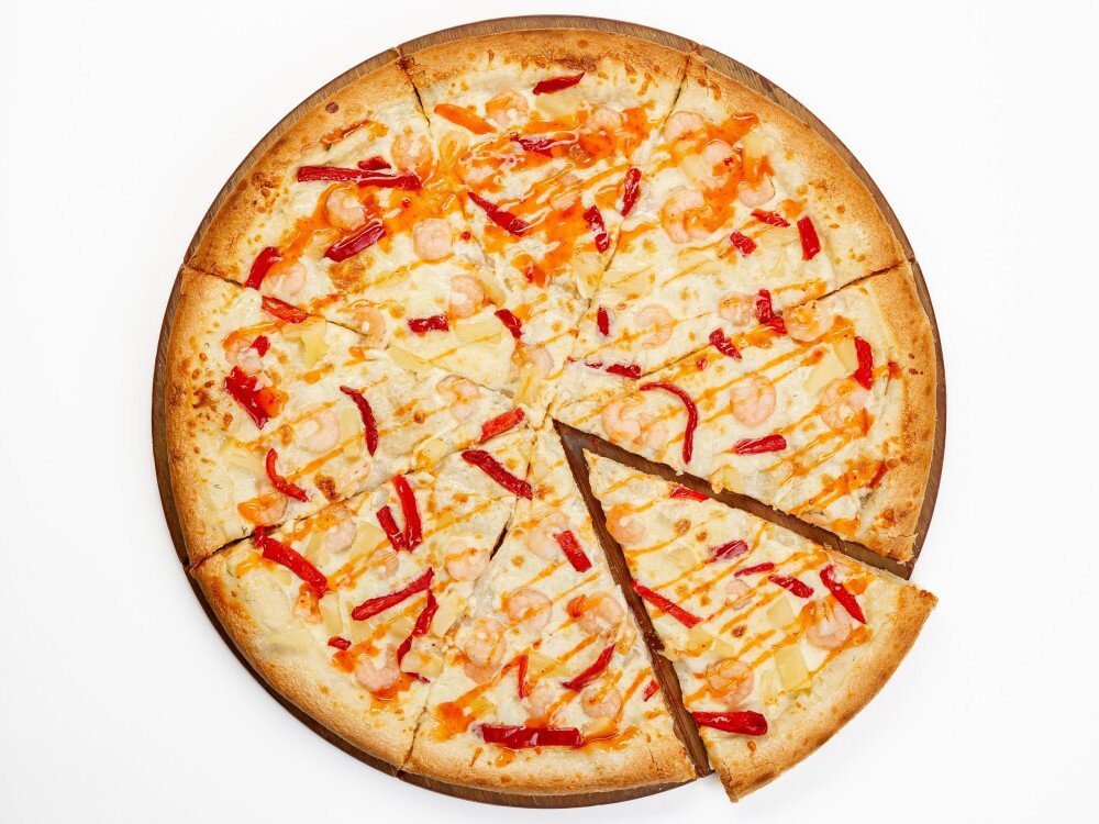 Пицца с креветкой