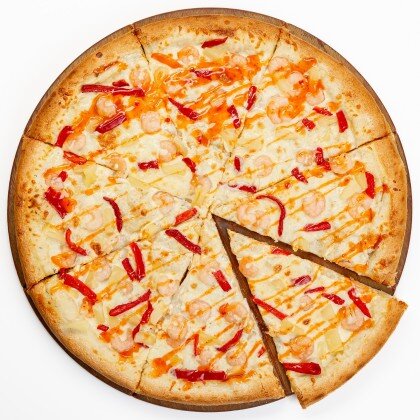 Пицца с креветкой