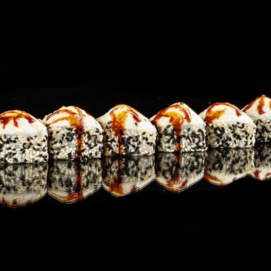 Запечённый с креветкой