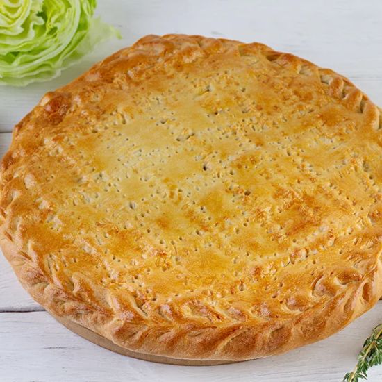 Пирог с капустой, яйцом и луком