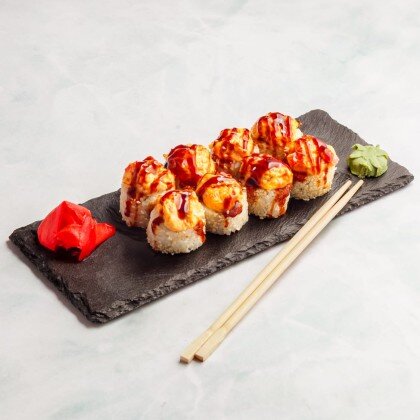 Ролл «‎Цезарь» запечённый