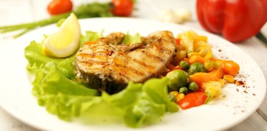 Судак под манговым соусом