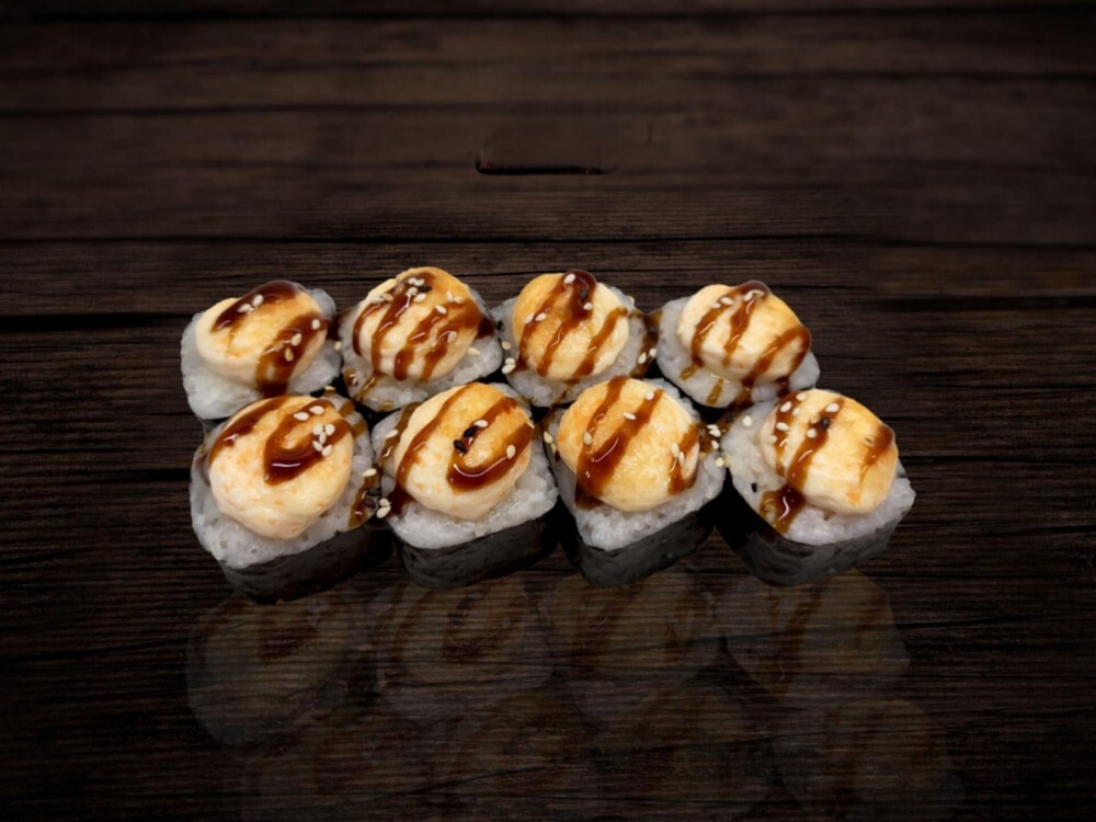 Запечённый с грибами