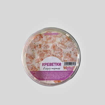 Креветки в соусе тар-тар 1/100