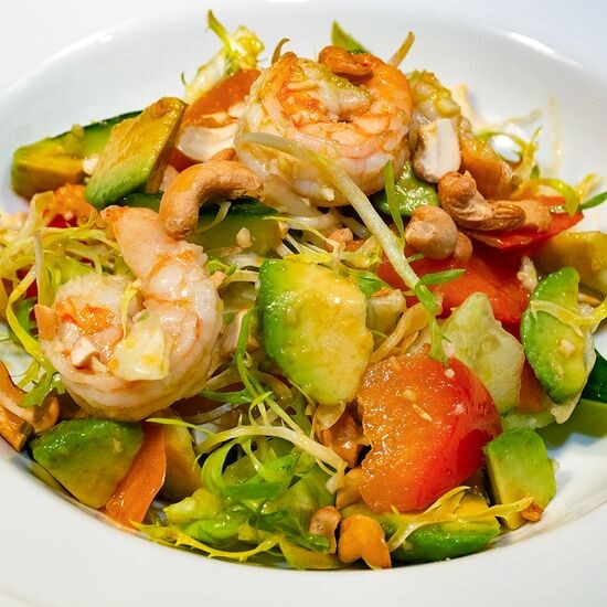 Авокадо с креветками Хайнань