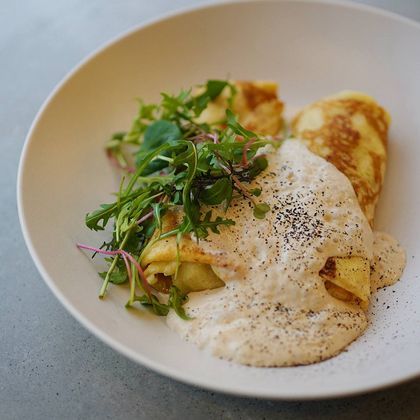 Блины с мясом