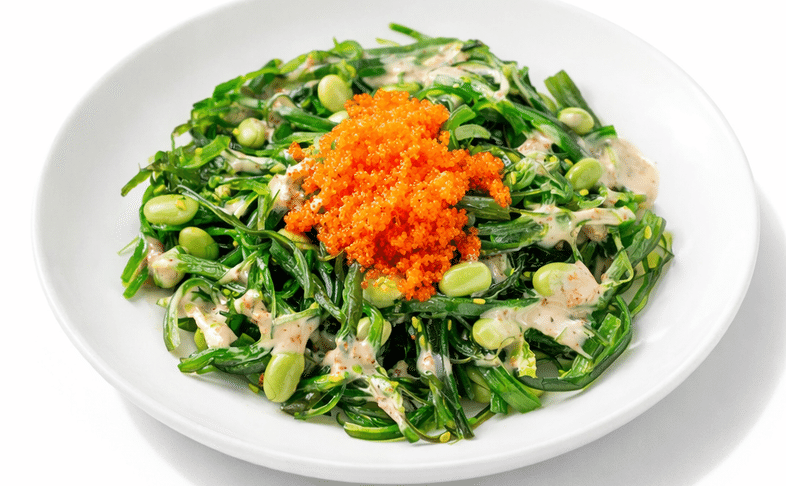 Салат «Чука с бобами эдамамэ»