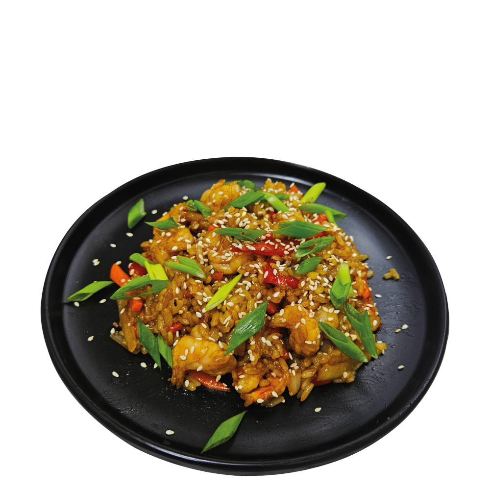 Тяхан с креветками