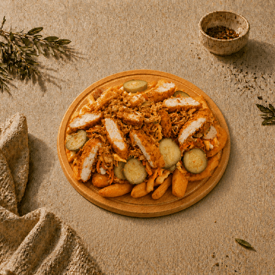 Сальчипапа Картофель Дольки со стрипсами