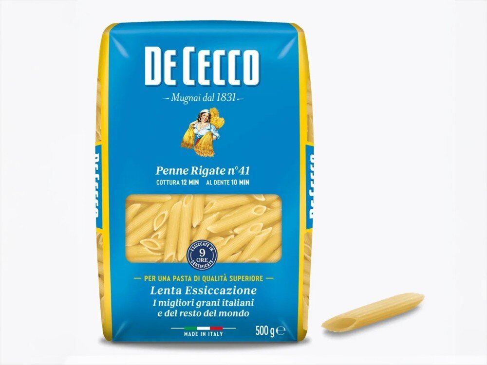 Паста De Cecco №41 Пенне Ригате, Италия, 500 г