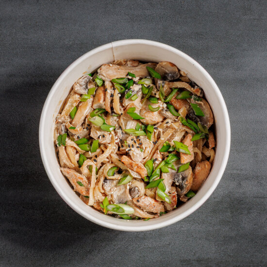 Удон сливочный с курицей