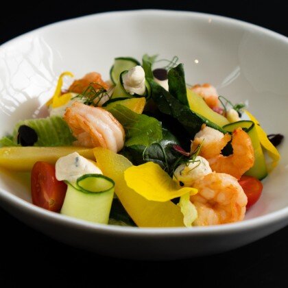 Салат с креветкой