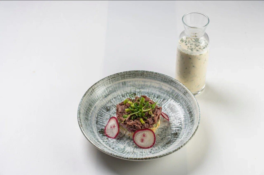 Окрошка с ростбифом