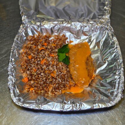 Котлета по-полтавски с гречетто