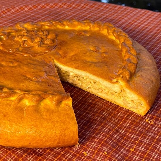Пирог мясо-капустный