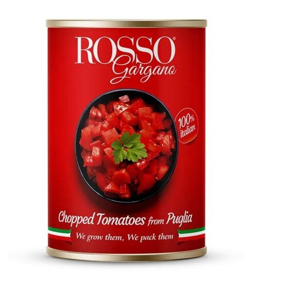 Томаты Rosso Gargano Cubetti нарезанные кубиками в собственном соку
