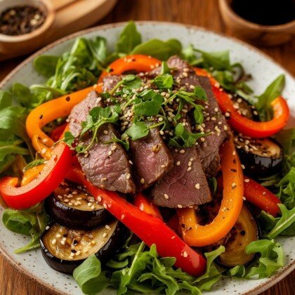 Салат с говяжьим языком