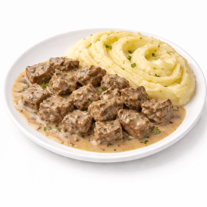 Картофельное пюре с куриной печенью