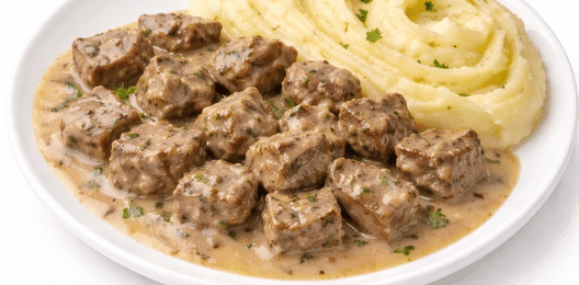 Картофельное пюре с куриной печенью