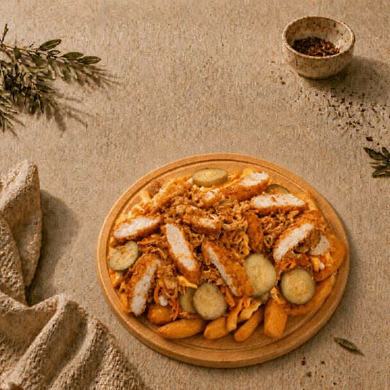 Сальчипапа Картофель Дольки со стрипсами