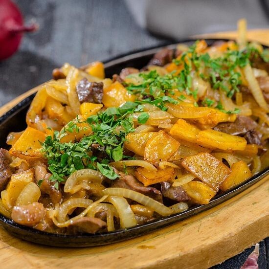 Джыз-быз из куриных потрошков