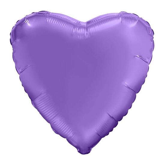 45 см, Сердце, Мистик, Пурпурный, Сатин