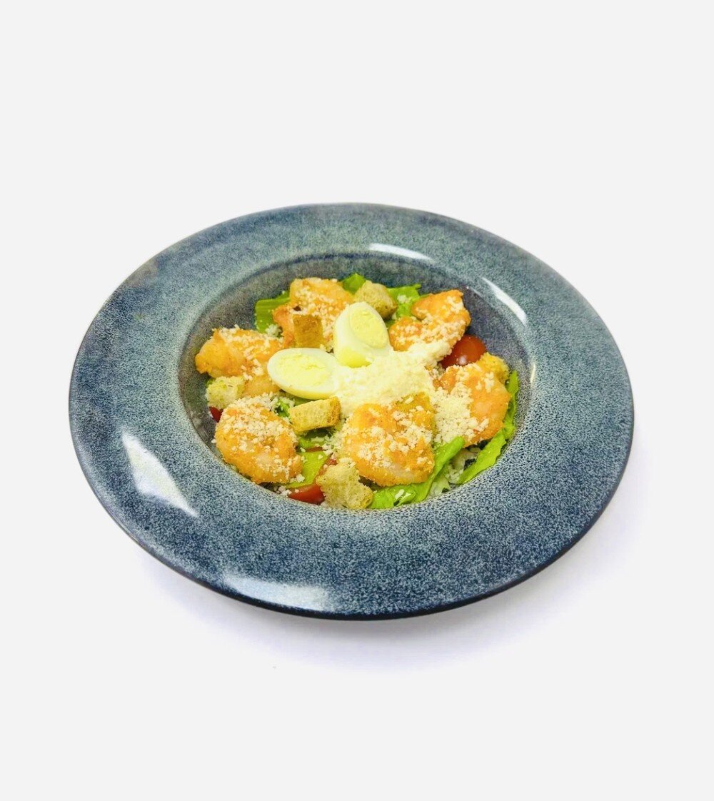 Салат «Цезарь С Креветками"