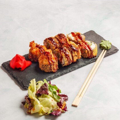 Ролл с креветкой темура