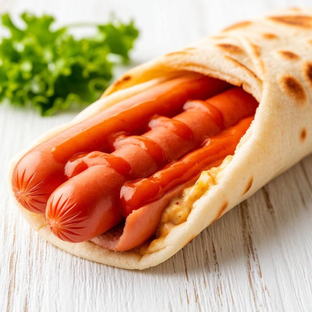 Двойной хот-дог в лаваше