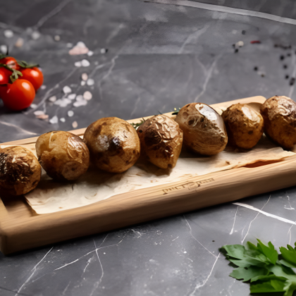 Молодая картошка на мангале