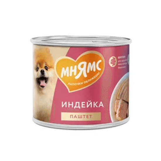 Мнямс На каждый день консервы для собак «Комфортное пищеварение», паштет из индейки, 200 г