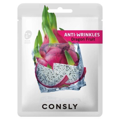 Тканевая маска антивозрастная с экстрактом драгонфрута Dragon Fruit Anti-Wrinkles Mask Pack