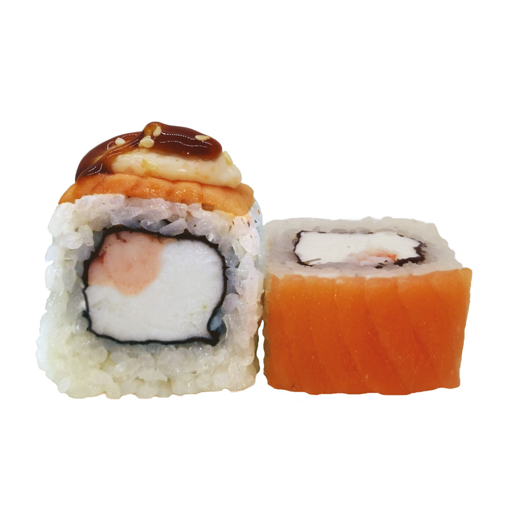 Филадельфия запечённая с креветками