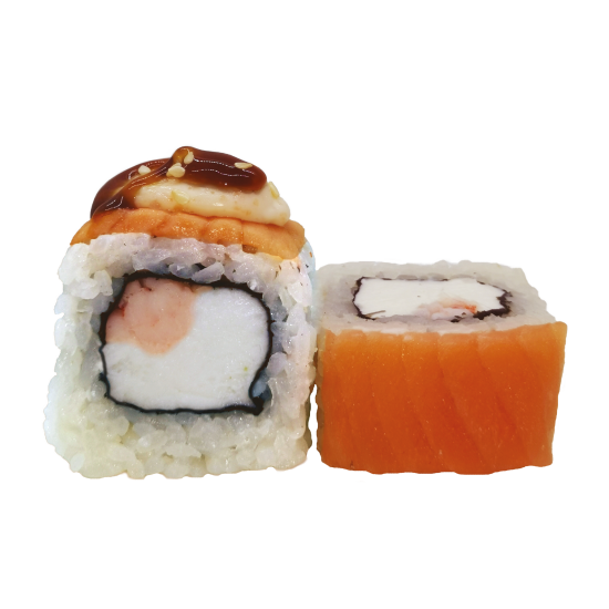 Филадельфия запечённая с креветками