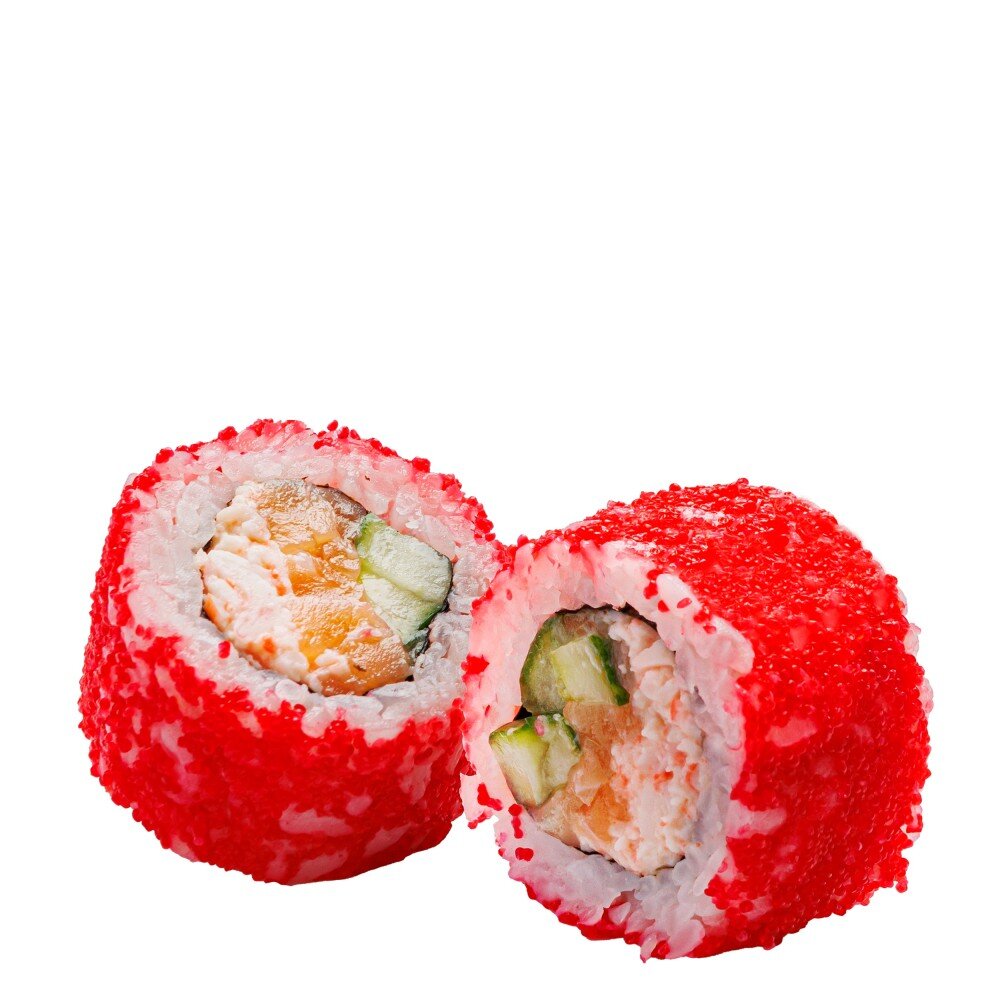 Калифорния со слабосоленым лососем и крабом