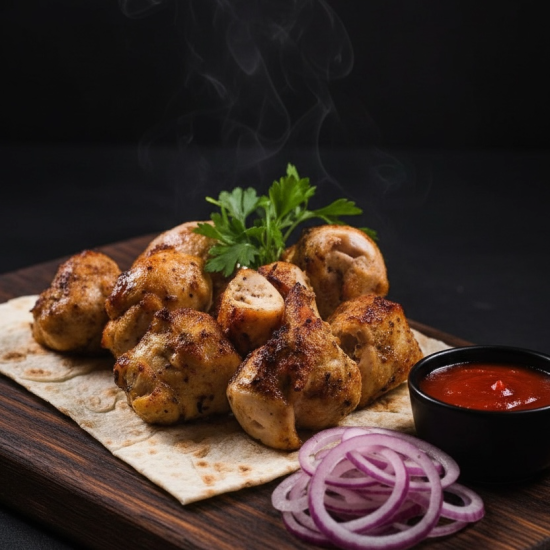 Шашлык из куриной грудки (1 порция)