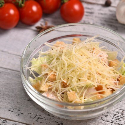 Салат «Цезарь» с курицей