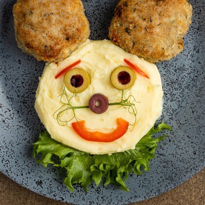 Домашние котлетки с картофельным пюре